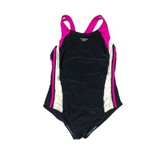 Speedo Like New Girl's Infinity Splice One-Piece Swimsuit Size 14 Youth